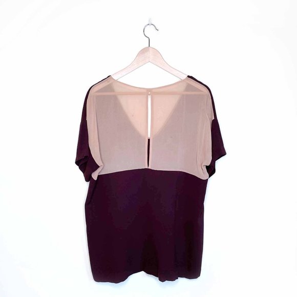 ⚡️SOLD⚡️ aritzia t babaton colour block silk crepe connor tee - size medium - Picture 2 of 8